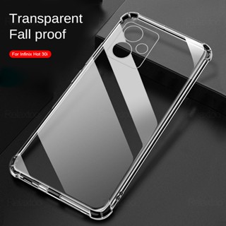 Clear Air-bags TPU Soft Anti-Fall Protect Case For Infinix Hot 30i 30 Play 4G Slim Shockproof Bumper Cover Infin Hot30 Hot30i 4G