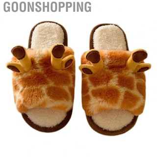 Goonshopping Slippers  Lightweight Prevent Slip Open Toe Warm Slippers Breathable Comfortable  for Students for Dormitory for Home