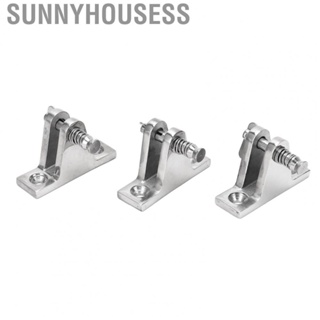 Sunnyhousess Bimini Top Deck Hinge Stainless Steel Marine Boat Deck Hinge Mount Polished Surface Easy To Install Rust Proof for Kayaks