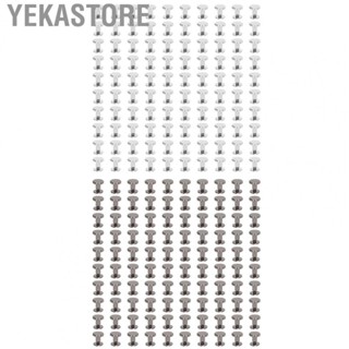 Yekastore Binding Screws Assorted Kit  Round Flat Head Metal Chicago Binding Screws  for Photo Album