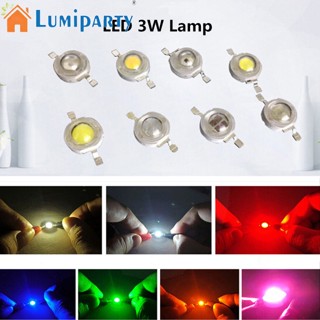 Lumiparty โคมไฟ LED 3W พลังงานสูง สว่างมาก สําหรับเวที สนามไฟฉาย 10 ชิ้น ต่อชุด