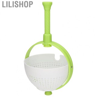 Lilishop Salad Spinner Bowl Space Saving Non Scratch Portable Fast Lettuce Spinner for Vegetable Washing