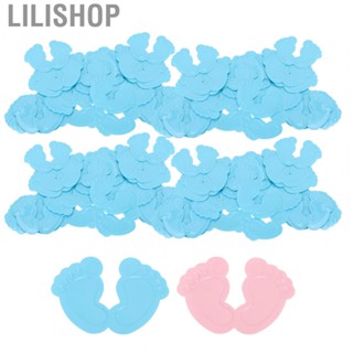 Lilishop Baby Gender Reveal Confetti  Gender Reveal Footprint Baby Shower Confetti  for Baby Shower