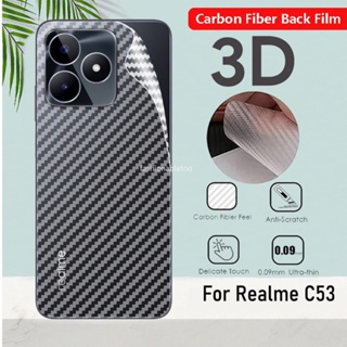 ฟิล์มไฮโดรเจล คาร์บอนไฟเบอร์ ป้องกันรอยขีดข่วน ด้านหลัง สําหรับ Realme C53 C 53 Nfc Narzo N53 N 53 NarzoN53 RealmeC53Nfc