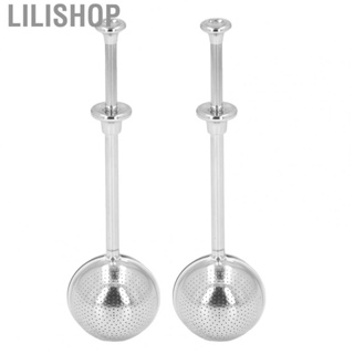 Lilishop 2PCS Retractable  Ball Infuser 304 Stainless Steel  Ball Filter Strainer Press Type Filter  Ball