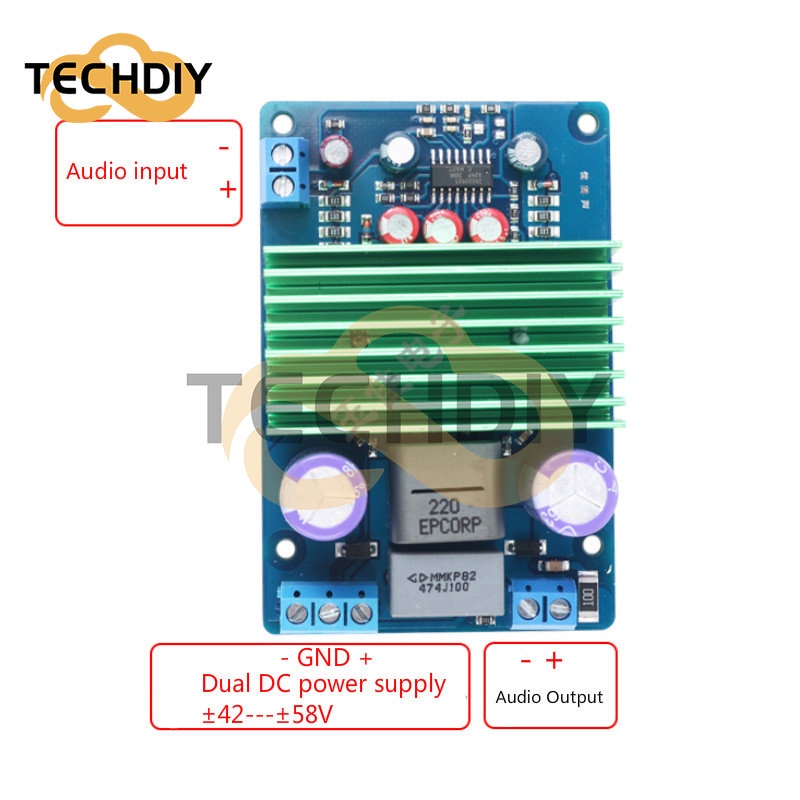 บอร์ดขยายเสียงโมโนดิจิทัล พลังงานสูง IRS2092S 250W Class D HIFI LM3886