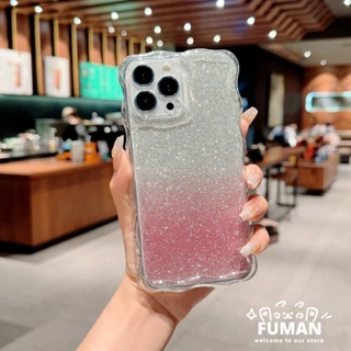 เคสโทรศัพท์มือถือ TPU นิ่ม แบบใส ลายคลื่น แต่งกลิตเตอร์ สําหรับ Redmi K60 K50 K40 K30 Pro K60E K50 Ultra