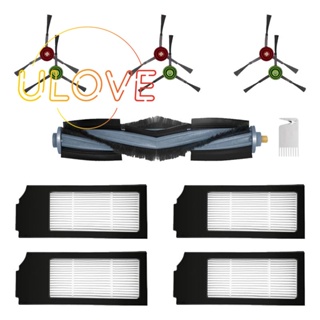 แปรงหลัก แปรงด้านข้าง แผ่นกรอง HEPA สําหรับเครื่องดูดฝุ่นเทอร์โบ Ecovacs X1 Omni X1 Plus X1 1 ชุด