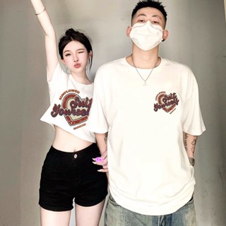 เสื้อครอปท็อป แขนสั้น แบบรัดรูป สไตล์เกาหลี ฮาราจูกุ อเมริกัน วินเทจ สําหรับผู้หญิง