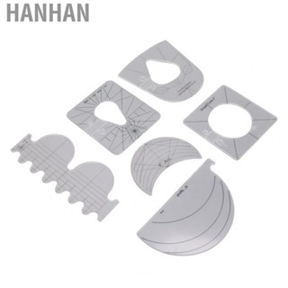 Hanhan Quilting Ruler  Precise Sewing Ruler Sturdy Special Shaped Acrylic  for DIY