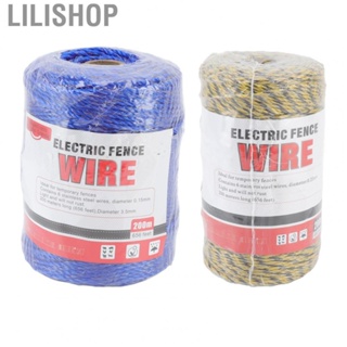 Lilishop Electric Fence Polywire  6 Strands Fences Poly Wire Low Power Consumption  for Protection