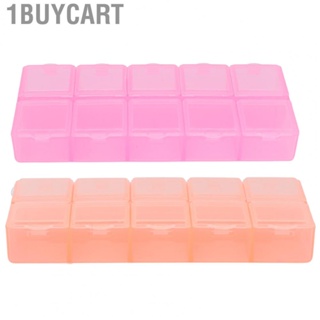 1buycart Tackle Box Organizer  Bead Containers 10 Compartments Wide Application Multifunction Durable Portable Size  for Office for Home for Travel
