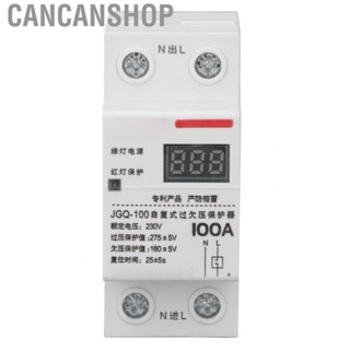 Cancanshop Voltage Protective Device  Light Indication Voltage Protection Relay 230V Fault Query Delay Reset  for Household