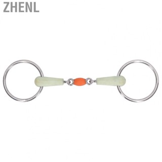 Zhenl Stainless Steel Horse Mouth Bit Horse Eggbutt Snaffle Bit Outdoor Training Lo GS