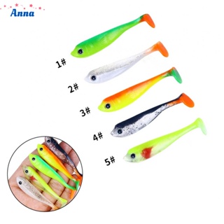 【Anna】5PCS Pack 65cm 3g Ttail 3color Fishing Lures soft bait decoy fake bait QnpwTsVO