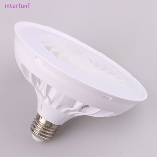 [InterfunT] 2-in-1 พัดลมติดเพดาน LED AC 220V E27 พร้อมหลอดไฟ สําหรับบ้าน ออฟฟิศ ตลาดกลางคืน [ใหม่]