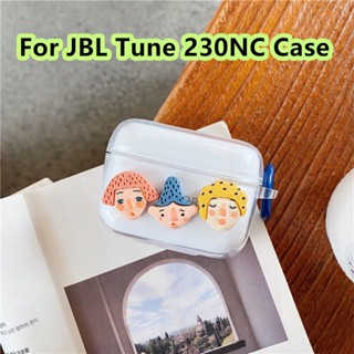 【จัดส่งรวดเร็ว】เคสหูฟัง แบบนิ่ม ลายการ์ตูน สําหรับ JBL Tune 230NC JBL Tune 230