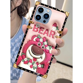 เคสโทรศัพท์มือถือ ทรงสี่เหลี่ยม กันกระแทก ลายการ์ตูนน่ารัก แฟชั่นหรูหรา สําหรับ OPPO Reno 8T 8Z 7Z 10 9 8 7 6 5 Pro 6Z 5Z 5F 4Z 4F 4 Pro 4G 5G Reno 3 2 Z 2F 2Z 2 Z