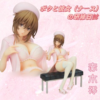 โมเดลฟิกเกอร์ PVC รูปการ์ตูนอนิเมะ Lechery Boku To Nurse No Kenshuu Nisshi Mio Akagi ขนาด 23 ซม. เหมาะกับของขวัญ ของเล่นสําหรับเด็กผู้หญิง