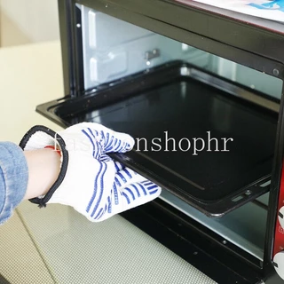 พร ้ อมสต ็ อกถุงมือบาร ์ บีคิวถุงมือเตาอบทนอุณหภูมิสูง 540 องศาทนไฟบาร ์ บีคิวฉนวนกันความร ้ อนเตาอบไมโครเวฟถุงมือ