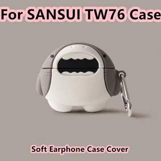 【จัดส่งรวดเร็ว】เคสหูฟัง แบบนิ่ม ลายการ์ตูน สําหรับ SANSUI TW76 SANSUI TW76