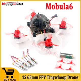 Happymodel Mobula6 กล้องถ่ายรูป Crazybee F4 Lite 1S Whoop BNF พร้อมกล้อง Nano 3 Cam Race Edition (19000 25000KV) Frsky Flysky HP006-FR ขนาด 20 ก.