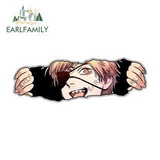 Earlfamily สติกเกอร์ กันน้ํา ลาย Chainsaw Man 13 ซม. x 4.4 ซม. สําหรับติดตกแต่งรถยนต์ แล็ปท็อป สเก็ตบอร์ด หน้าต่าง