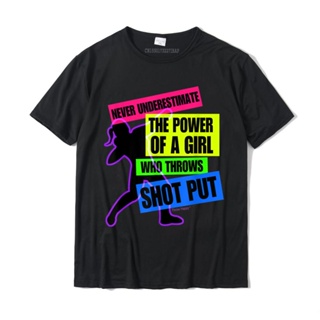 เสื้อยืดผ้าฝ้าย แขนสั้น พิมพ์ลาย Power Shot Put Thrower ขนาดใหญ่ สําหรับผู้ชาย และผู้หญิง