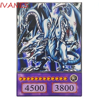 IVANES การ์ดสะสม รูปการ์ตูนอนิเมะ Obelisk Slifer Ra Blue Eyes Exodia สไตล์คลาสสิก DIY ของเล่นสําหรับเด็ก