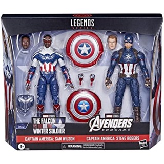 [นําเข้าจากญี่ปุ่น] Marvel Legend Captain America Sam Wilson &amp; Steve Logers Marvel Legends Series Captain America สตีฟ โรเจอร์ส และแซม วิลสัน Mcu 6 นิ้ว 2 แพ็ก [นําเข้าคู่] [ส่งตรงจากญี่ปุ่น]