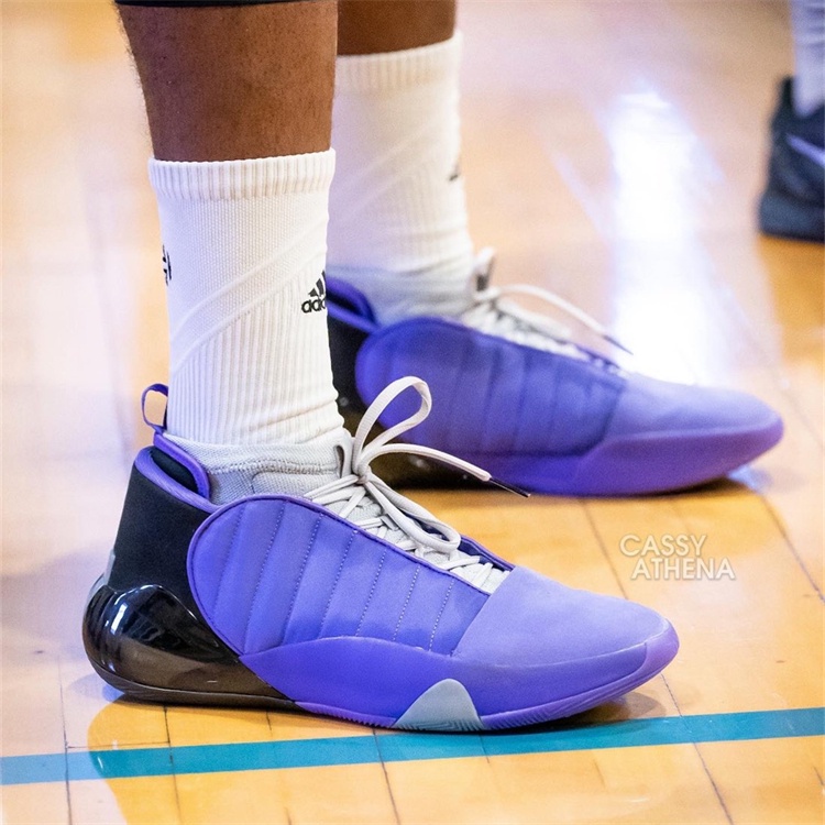 Harden Vol. 7 Harden 7th generation black purple men's practical basketball shoes รองเท้าบาสเก็ตบอลรองเท้าผ้าใบ NBA