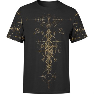 เสื้อยืด พิมพ์ลาย Runes Of Thor