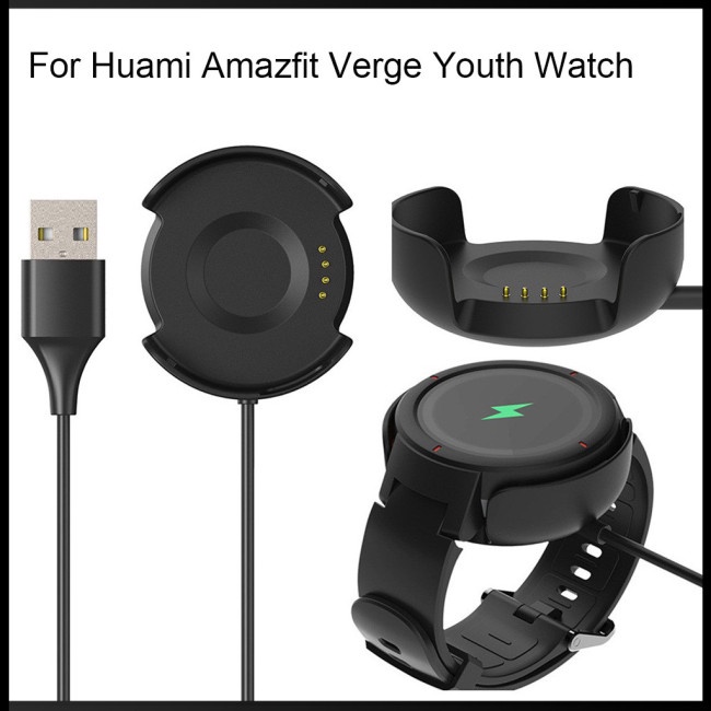 Zevaret แท่นชาร์จ USB สําหรับ Xiaomi Huami Amazfit Verge Youth Watch A1808 Sports Bracelet