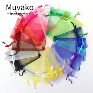 Muvako  ถุงใส่เครื่องประดับ แบบใส หลากสี 9x12 ซม. 50 ชิ้น