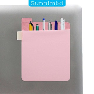 [Sunnimix1] กระเป๋าเก็บแล็ปท็อป มีกาวในตัว สําหรับปากกา สายเคเบิลภายนอก