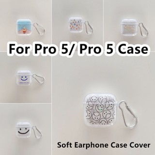 【จ่ายตรง】เคสหูฟัง แบบนิ่ม ลายการ์ตูน สําหรับ Pro 5 Pro 5 Mini