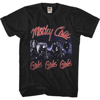 เสื้อยืด พิมพ์ลาย Motley Crue สําหรับเด็กผู้หญิง