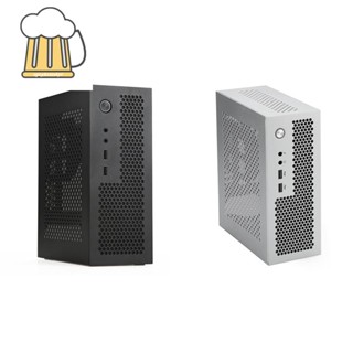 A09 HTPC เคสคอมพิวเตอร์ Mini ITX Gaming PC Chassis Desktop Chassis USB2.0 Computer Case Home Computer Case