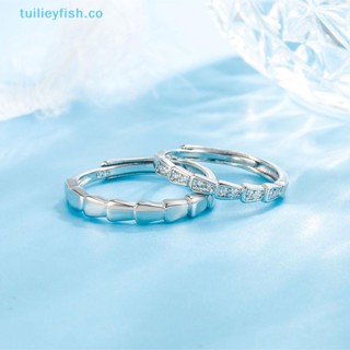 Tuilieyfish แหวนนิ้วมือ ประดับเพทาย รูปไม้ไผ่ ปรับได้ คุณภาพสูง เครื่องประดับแฟชั่น สําหรับผู้หญิง