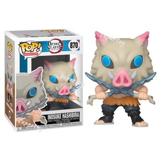 Funko Pop 870 Demon Slayer - Inosuke Hashibira โมเดลฟิกเกอร์ แฮนด์เมด ของเล่นสําหรับเด็ก