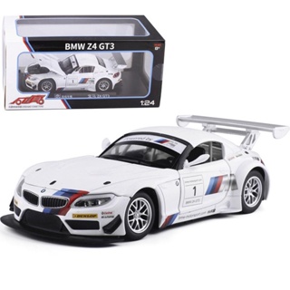 สีต่อ 1:24 สําหรับ BMW Z4GT3 โมเดลรถแข่ง เสียง และแสง ของเล่นจําลอง รถ 68260 บรรจุกล่อง