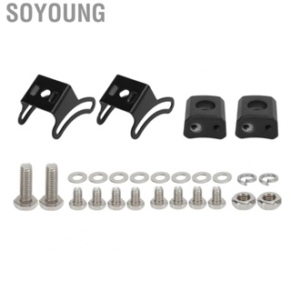 Soyoung Mounting Base Bracket  Shock High Strength Weather Resistant Black 2 Set  Light Bar Slide for Off Road Vehicle