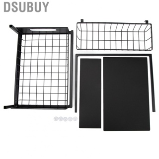 Dsubuy Cabinet Organizer Pull Out Drawer  Black Load  50lbs L Shape 2 Tier Save Space Under Sink Organizers for Garage