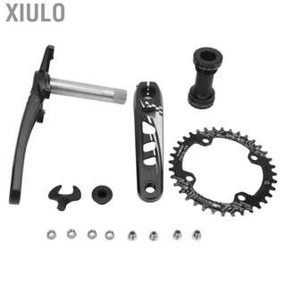 Xiulo Bike Crank Arm Set  Forging Molding Black Mountain Bike Crankset for 8 9 10 11 12 Speed