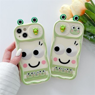 เคสโทรศัพท์มือถือแบบนิ่ม TPU ลายกบ 3D สําหรับ IP11 11 Pro IP 12 12 Pro 12 Pro Max 13 13pro 13promax 14 14pro 14promax