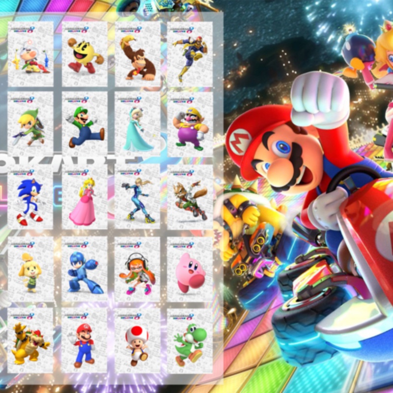 Carriage 8 amiibo Mario Racing 8 amiibo Camario 3D World amibo Linkage Card