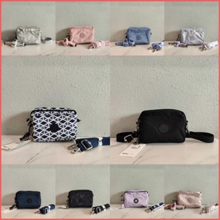 Kipling กระเป๋าสะพายข้าง ใบเล็ก มีซิป 4 ช่อง กันน้ํา สําหรับผู้หญิง K14706 (10 สี)