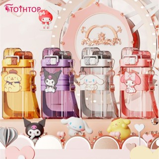 Punk Sanrio Double Drinking Cup Plastic Cup New Creative Pop Up Plastic Cup With Student Kettle Children&amp;#39;s Water Cup [TOP]