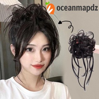 OCEANMAPDZ ยางรัดผมปลอม ผมสังเคราะห์ สีบลอนด์ สําหรับเด็กผู้หญิง