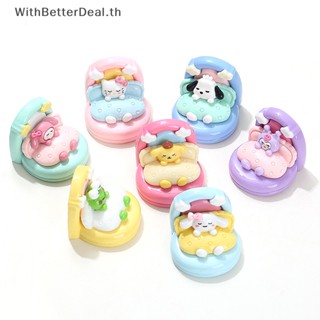 Better Kawaii พวงกุญแจเรซิ่น 3D พร้อมหมอน DIY อุปกรณ์เสริม สําหรับบ้านตุ๊กตา
